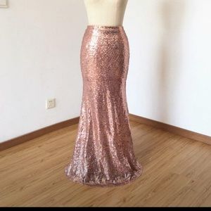 Rose gold mermaid skirt